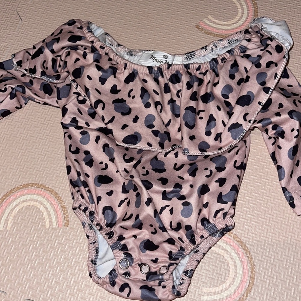 Marie Nicole Cheetah/Leopard onesie